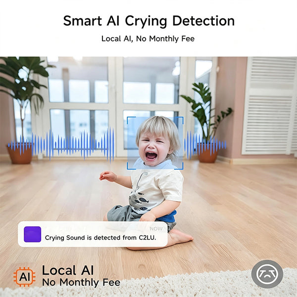 Sakerplus® Indoor Smart Security Camera Baby Monitor