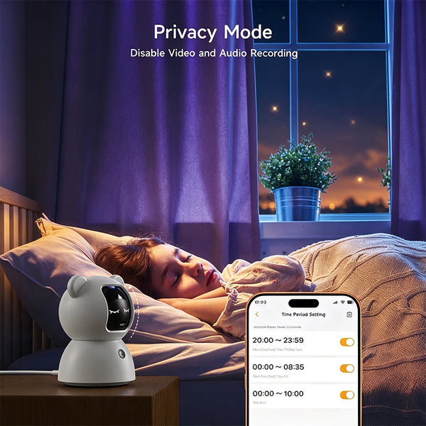 Sakerplus® Indoor Smart Security Camera Baby Monitor
