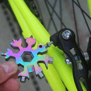 Sakerplus 18-in-1 Stainless Steel Snowflakes Multi-tool