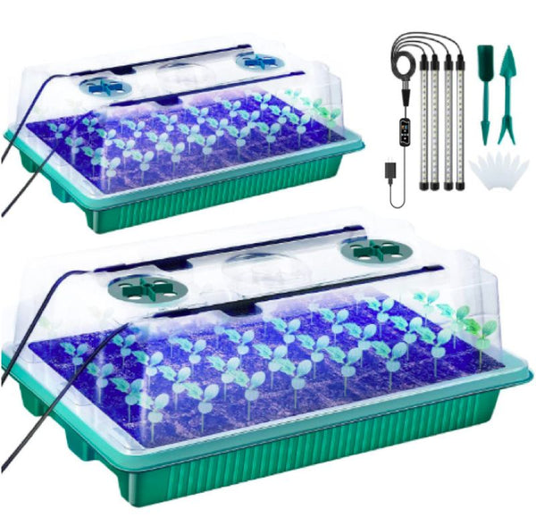 Bandeja de inicio de semillas Sakerplus con luz de cultivo