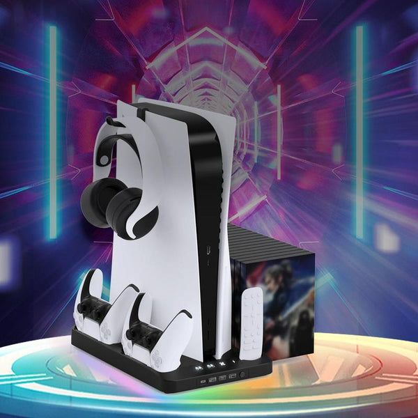 Soporte de carga y refrigeración SAKER para mando dual de PS5