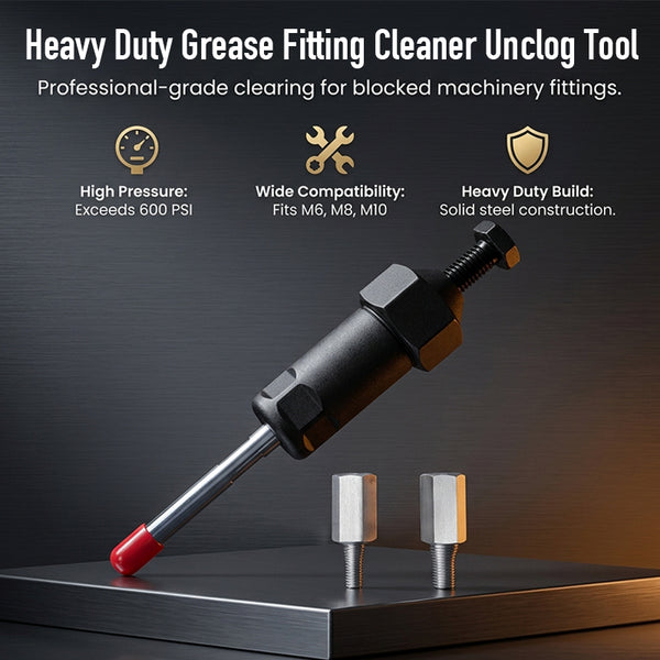Sakerplus® Heavy Duty Grease Fitting Cleaner Tool