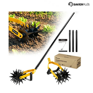 Sakerplus® Manual Rotary Garden Tiller Weeder