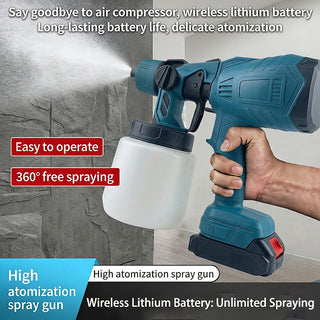 Sakerplus® Cordless High Atomization Electric Paint Sprayer