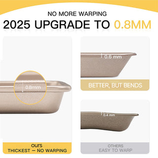 Sakerplus Nonstick Baking Sheet Pan Set