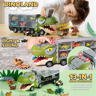 Sakerplus Dinosaur Transport Carrier Truck Set