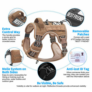 Sakerplus Tactical Dog Harness No Pull