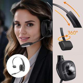 Sakerplus Trucker Wireless Bluetooth Noise Cancelling Headset
