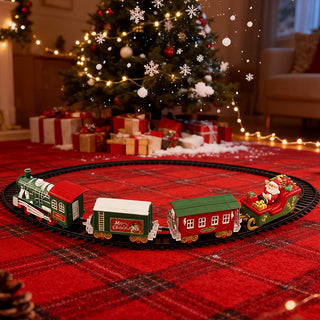 Sakerplus Christmas Tree Train Set Toy