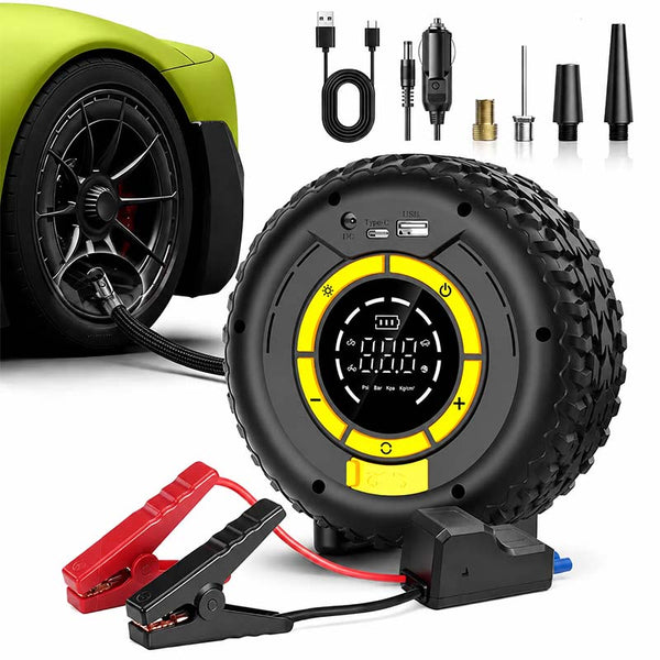 Sakerplus® Portable Tire Inflator Jump Starter