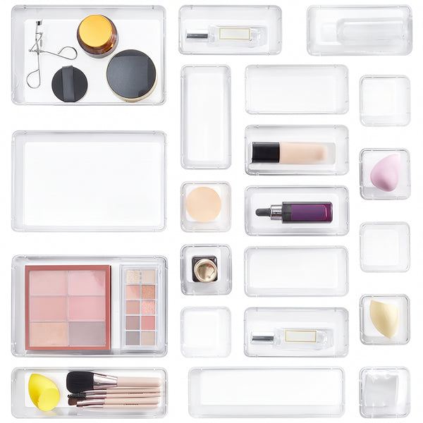 Sakerplus® Clear Drawer Organizer Trays For Storage