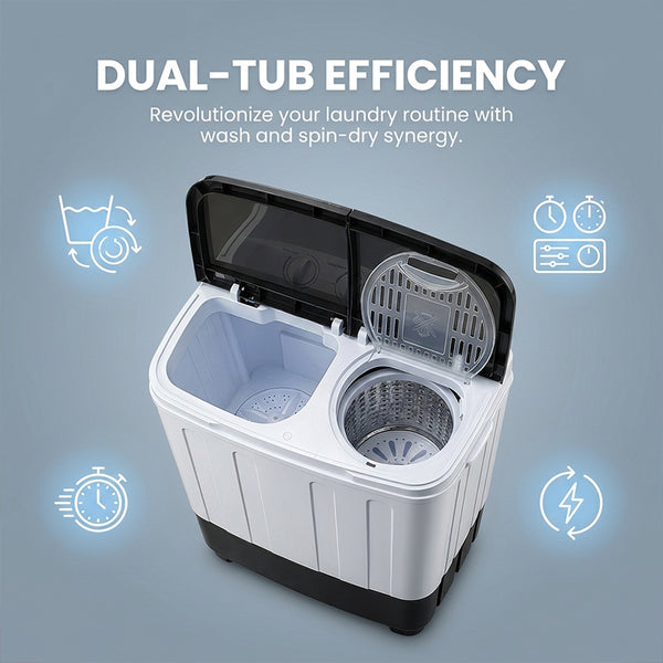 Sakerplus® Twin Tub Mini Washer and Dryer Combo