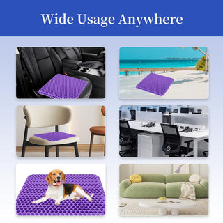 Cojín de asiento de gel morado extragrande Sakerplus®