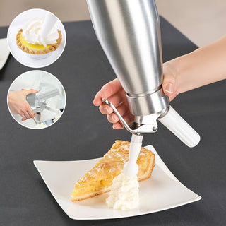 Sakerplus® Whipped Cream Dispenser Aluminum Professional