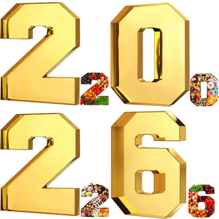 Sakerplus® 2026 Fillable Charcuterie Number Serving Tray