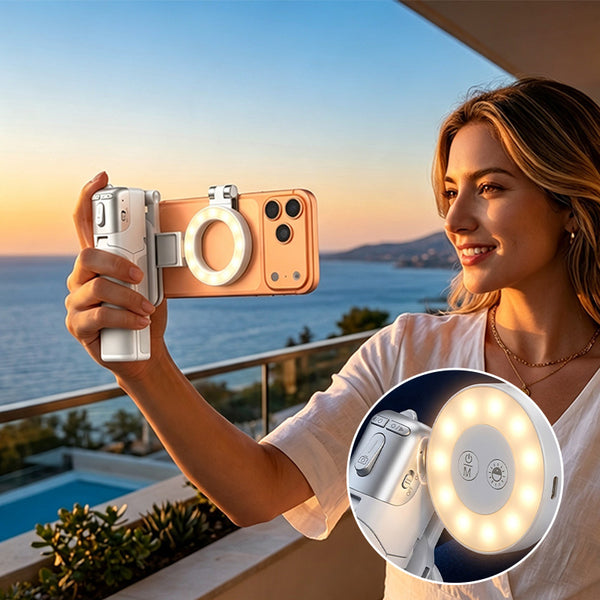 Sakerplus® Zoomable Magnetic Palm Grip Mini Selfie Stick
