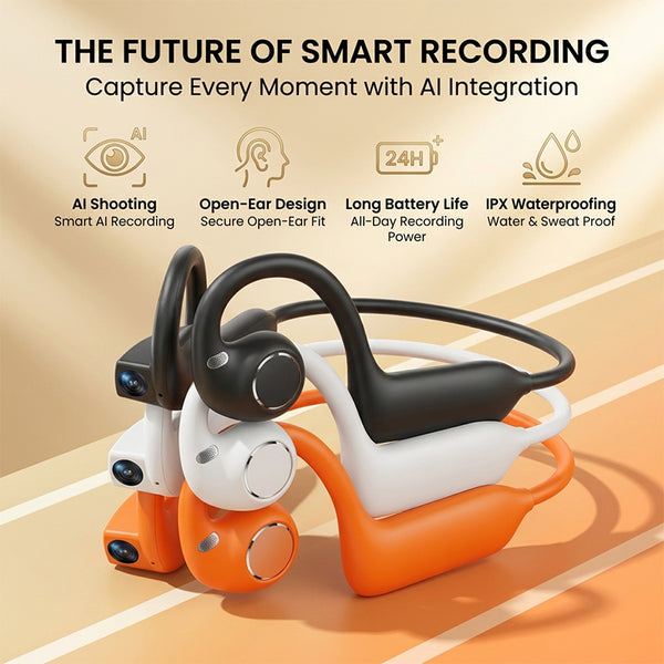 Sakerplus® AI Camera Open Ear Headphones