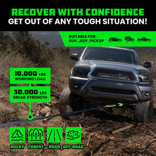 Sakerplus Heavy Duty Recovery Tow Strap