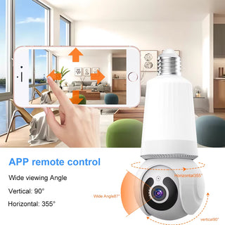 Sakerplus Outdoor Light Bulb Security Camera