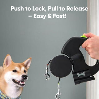 Sakerplus Dual Dog Retractable Leash
