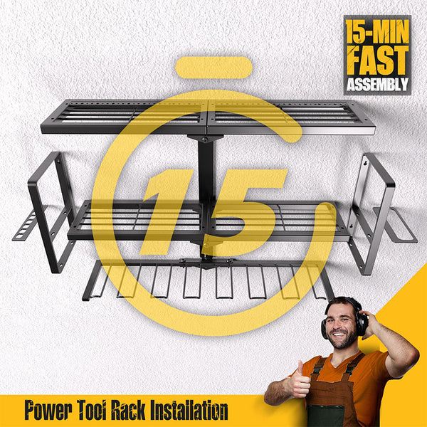 Sakerplus® Wall Mount Power Tool Organizer