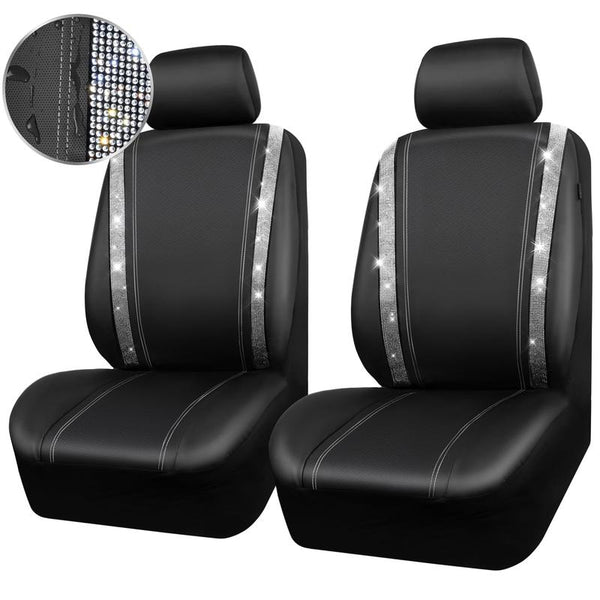 Fundas de asiento de coche de cuero de lujo Sakerplus® con brillo