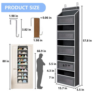 Sakerplus® Five Tier Over The Door Organizer