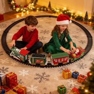 Sakerplus Christmas Tree Train Set Toy