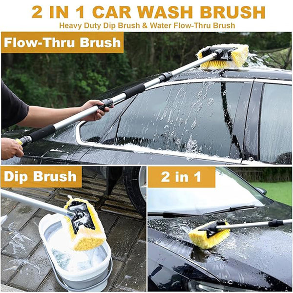 Sakerplus® Long Handle Water Flow Brush