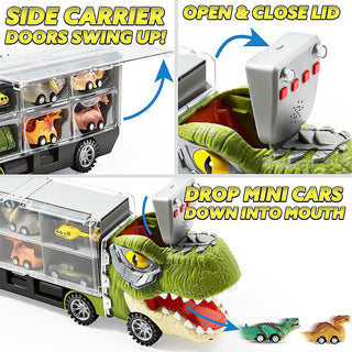 Sakerplus Dinosaur Transport Carrier Truck Set