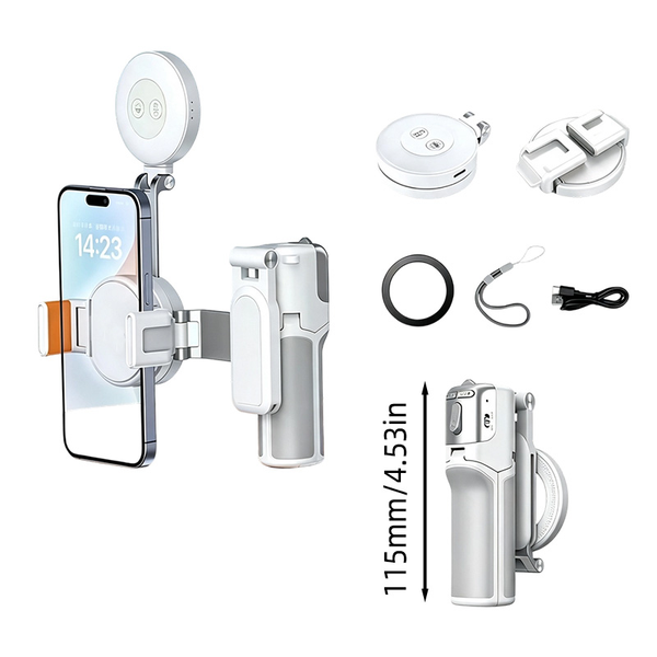 Sakerplus® Zoomable Magnetic Palm Grip Mini Selfie Stick