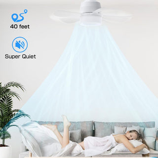 Sakerplus Ceiling Fan Light With Remote Control