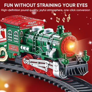 Sakerplus Christmas Tree Train Set Toy