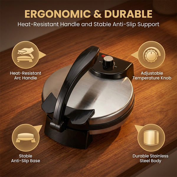 Sakerplus® Nonstick 10 Inch Electric Tortilla Maker