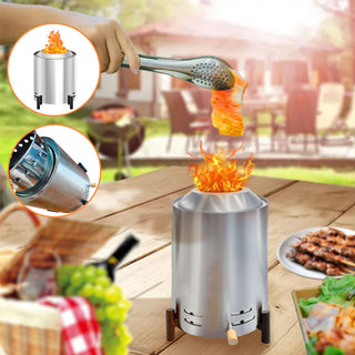 Sakerplus Tabletop Stainless Steel Fire Pit