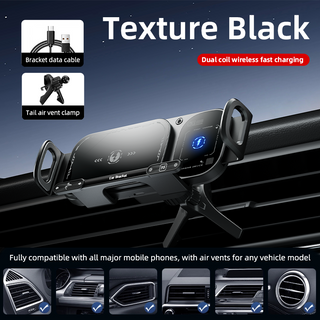 Sakerplus® Wireless Charging Rotating Car Mount