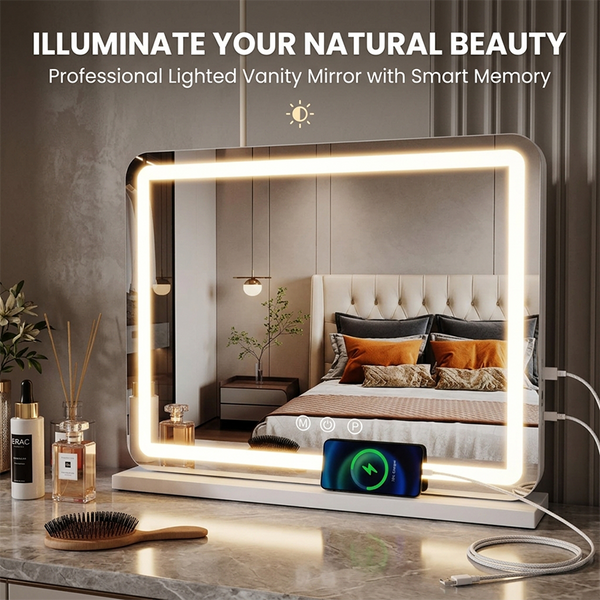 Sakerplus® Large LED Vanity Mirror With Lights