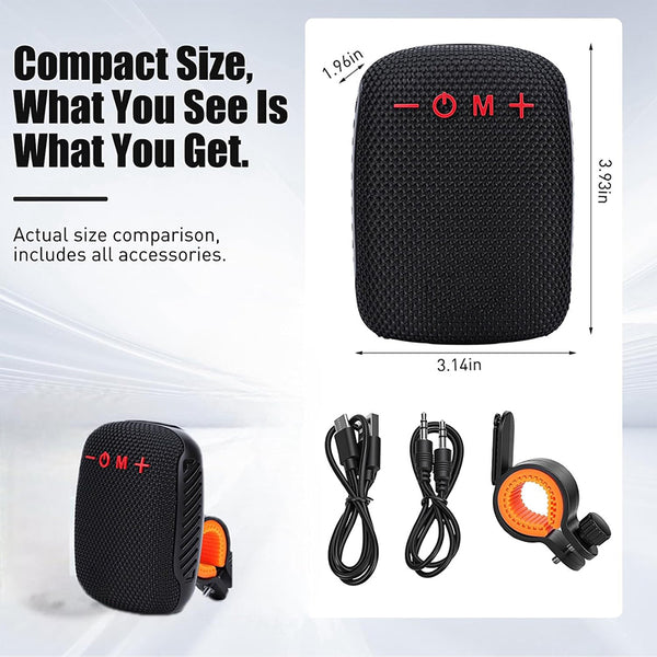 Sakerplus® Portable Bluetooth Outdoor Speaker With Mount