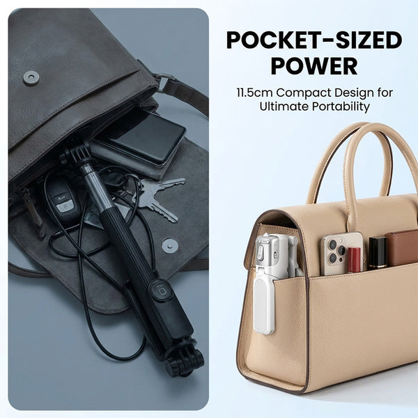 Sakerplus® Zoomable Magnetic Palm Grip Mini Selfie Stick