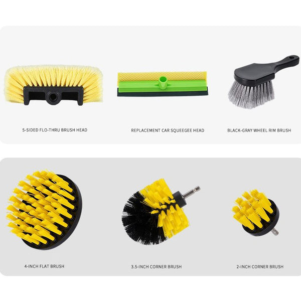 Sakerplus® Long Handle Water Flow Brush