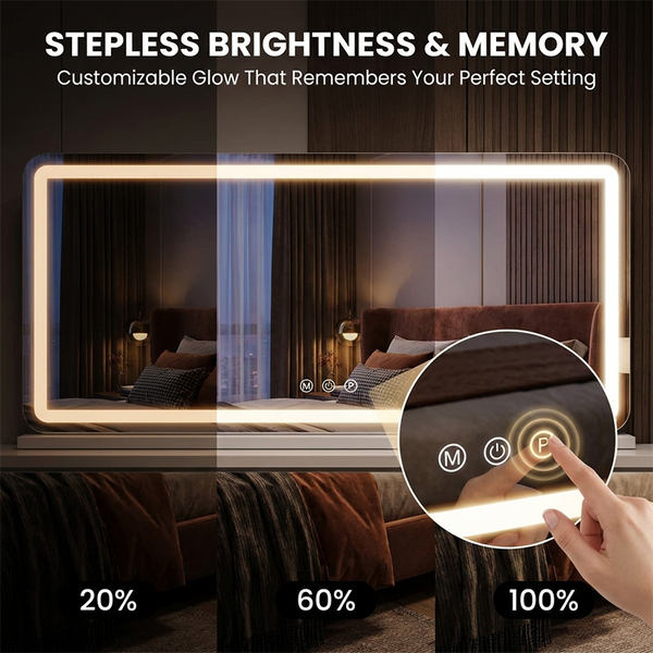 Sakerplus® Large LED Vanity Mirror With Lights