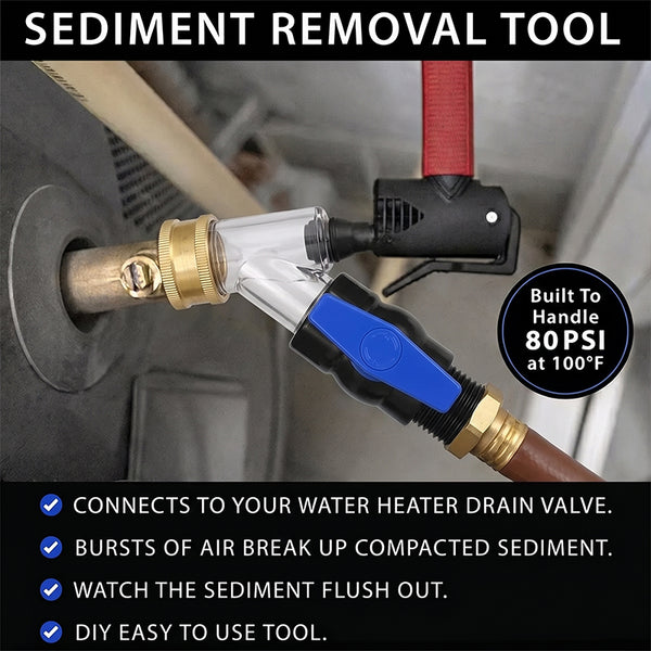 Sakerplus® Water Heater Sediment Removal Tool