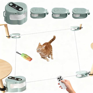 Juguete interactivo para gatos Sakerplus® Juego de persecución automático