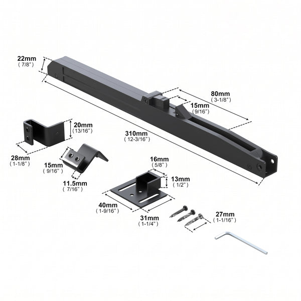 Sakerplus® Sliding Barn Door Soft Close Kit