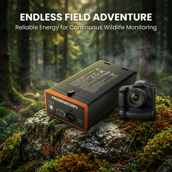 Sakerplus® Rechargeable Lithium Battery Pack for Moultrie EDGE Series Trail Cameras