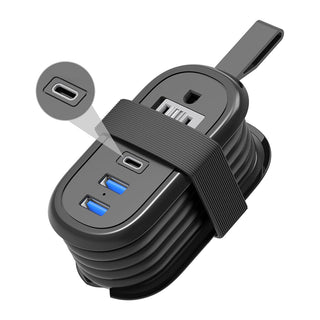 Sakerplus® Travel Power Strip With USB Ports