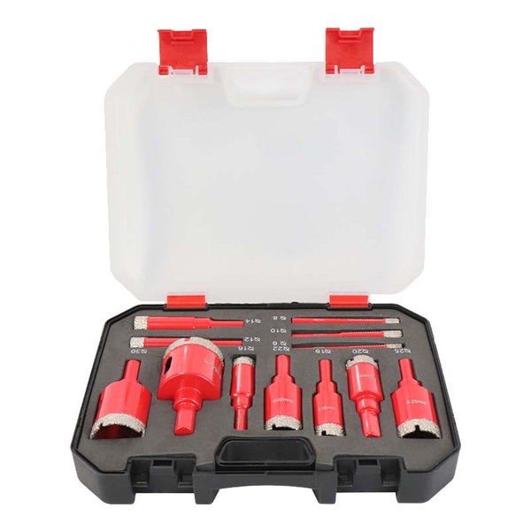 Sakerplus® 12-Piece Multifunctional Glass & Marble Drill Bit Set