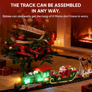 Sakerplus Christmas Tree Train Set Toy