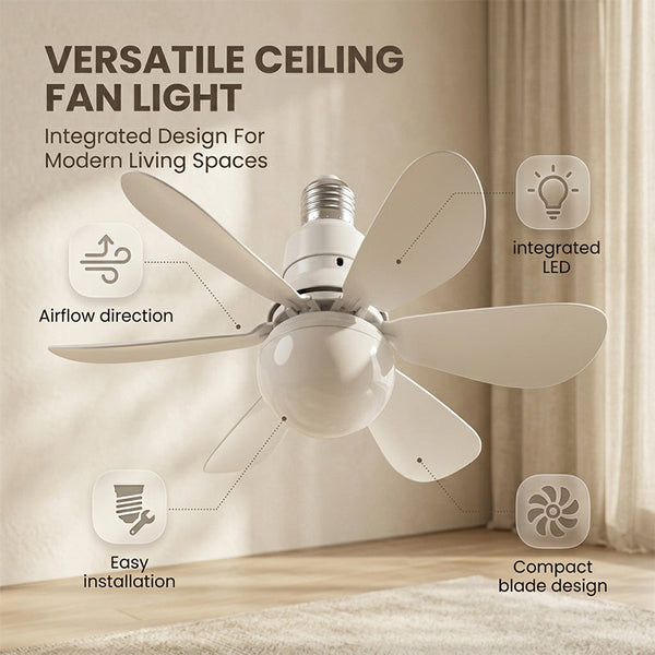 Sakerplus® Modern Low Profile Ceiling Fan Light