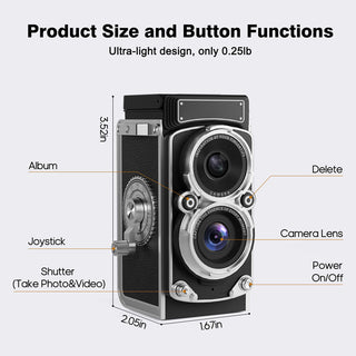 Sakerplus Vintage Mini Digital Camera